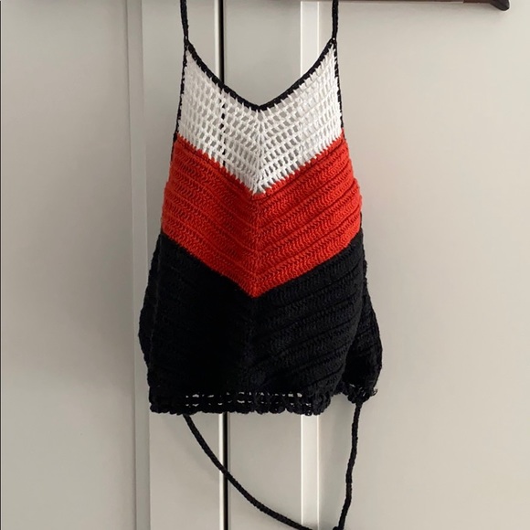 Crochet Chevron Bikini Top - Picture 2 of 3